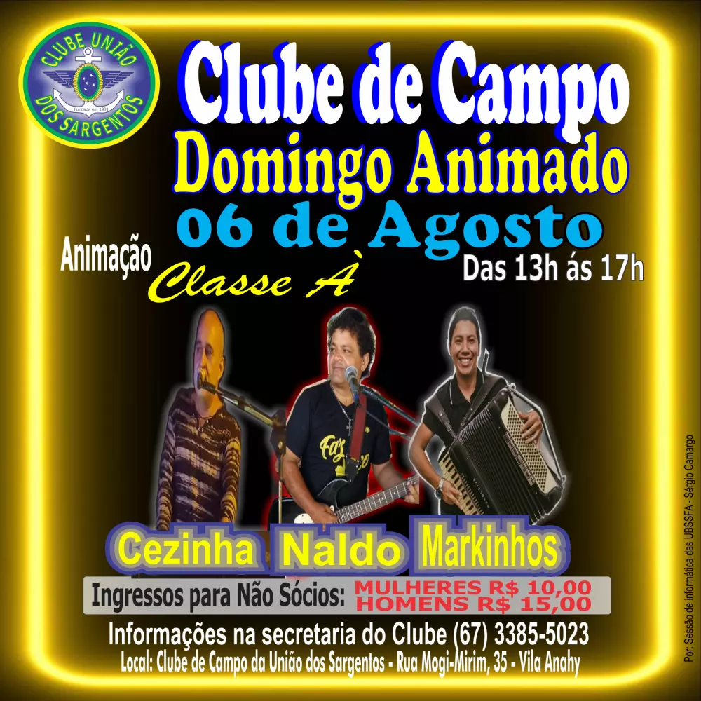 Domingo Animado no Clube de Campo 06/08/2023